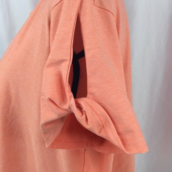 Eddie Bauer Top Womens Size 2XL Twist Knot Short Sleeve Stretch Travel Athletic - Picture 8 of 10